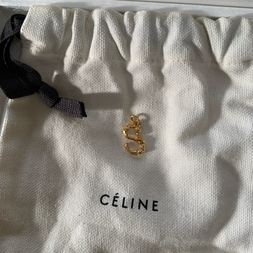 SOLD Celine alphabet pendant s